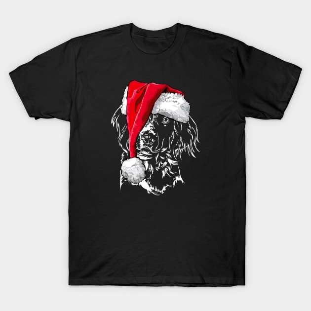 Small Munsterlander Santa Christmas dog mom T-Shirt by wilsigns